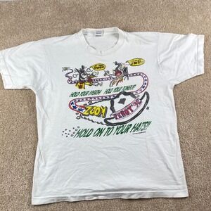 Vintage 1992 Ross Perot Campaign T-Shirt Mens Large White Single Stitch 90s Tee